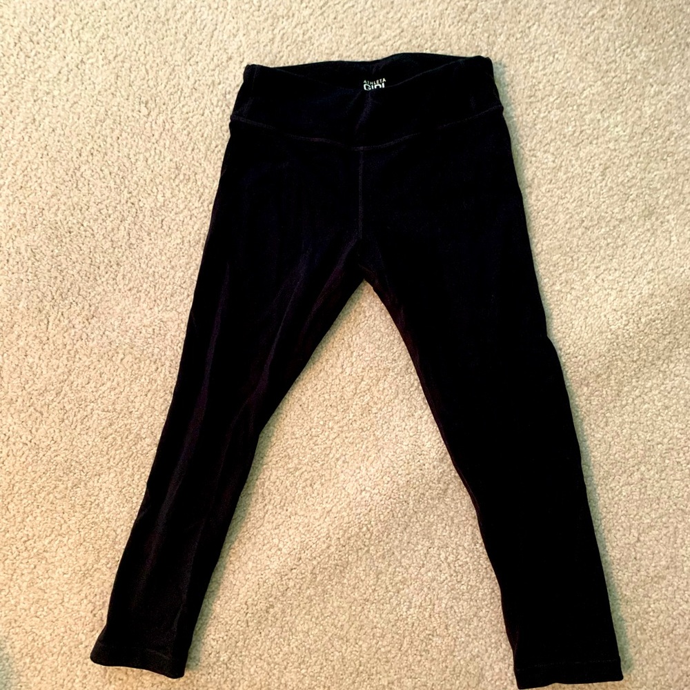 Athleta Girl Black Capri leggings